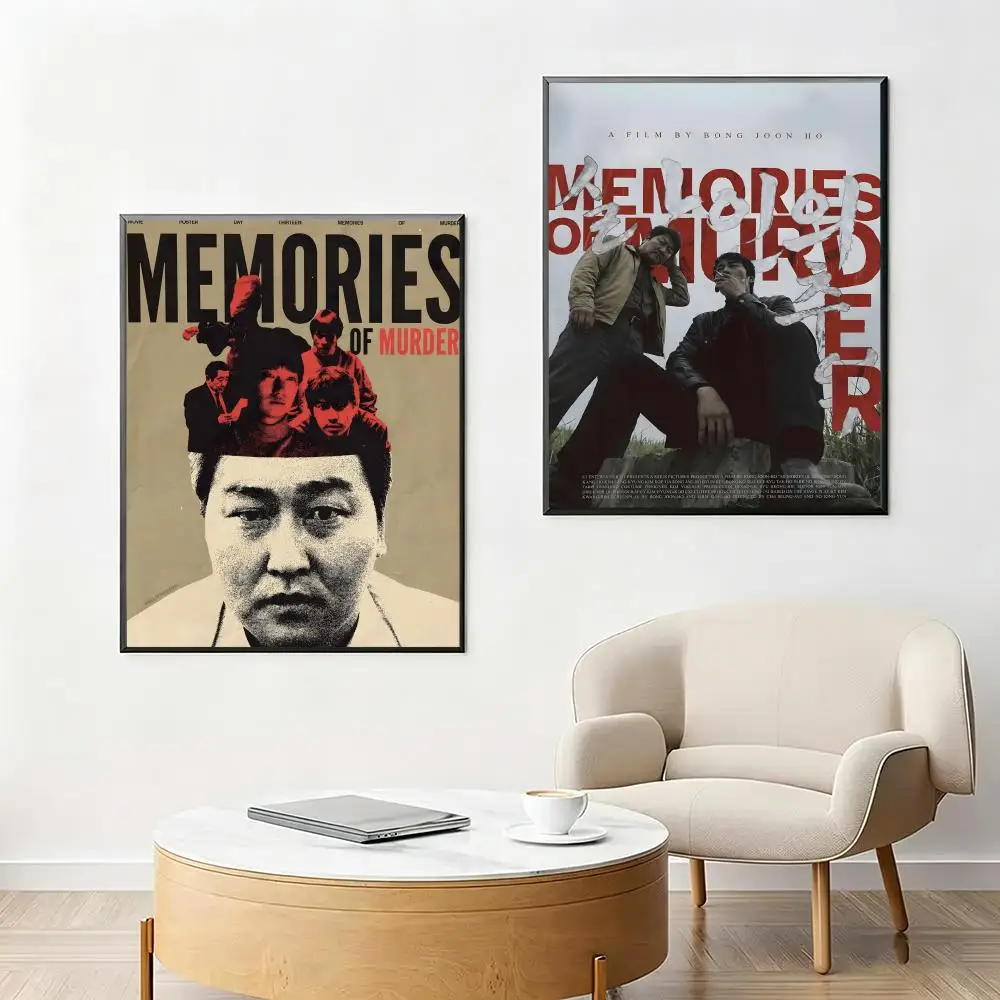 M-Memories of MurderS Poster Sticky HD Quality Wall Art Retro  For Home Room Wall Decor