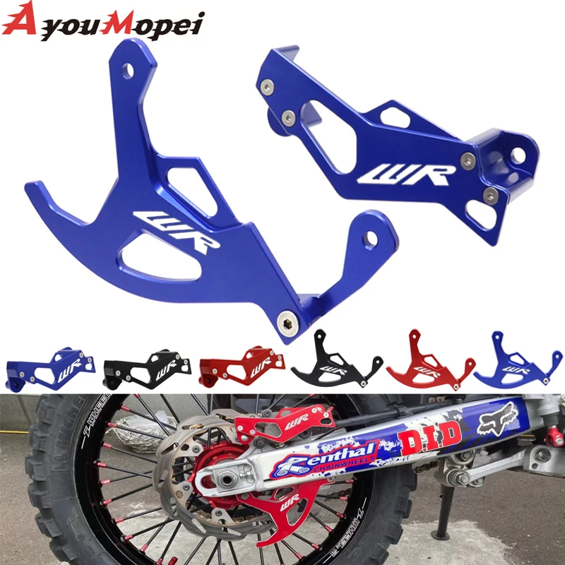 Motorcycle WR LOGO CNC Rear Brake Caliper Guard Cover Protector For YAMAHA WR250F WR450F WR250X WR250R WR 250F 450F 250X 250R