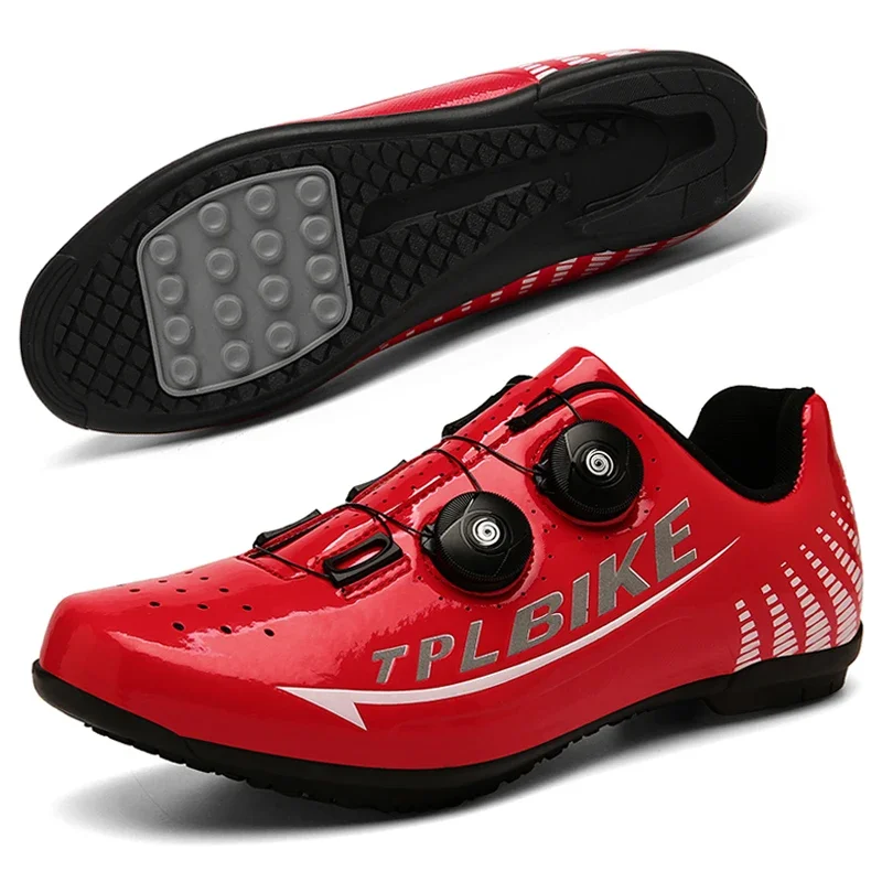 

Bicycle Pyeong Flat Pedal Shoes Men Cleat Shoes MTB Cycling Sneaker Speed Outdoor Without Lock Clip Bike Sports Spinning Shoes