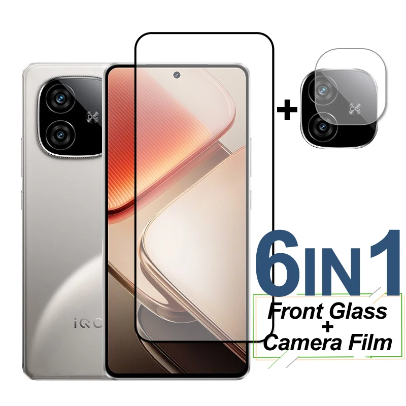

Full Cover Tempered Glass For ViVo iQOO Z9 Turbo Plus Glass Screen Protector Protective Phone Camera Lens Film On iQOO Z9 Turbo+