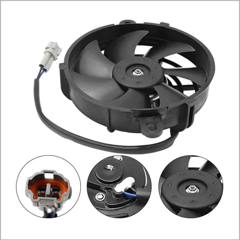Universal Motorcycle Radiator Cooling Fan Small Power and Large Air Volume For KTM HONDA YAMAHA KAWASAKI SUZUKI GasGas Bike
