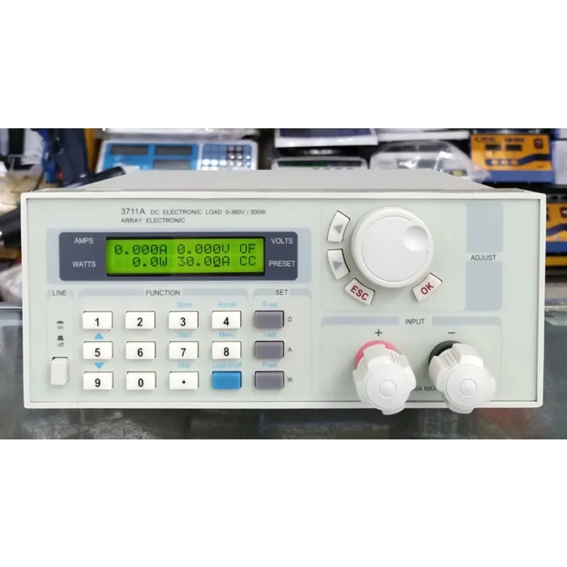 High Precision Digital USB Programmable DC Electronic Load 3711A 360V/30A/300W Battery Discharge Tester