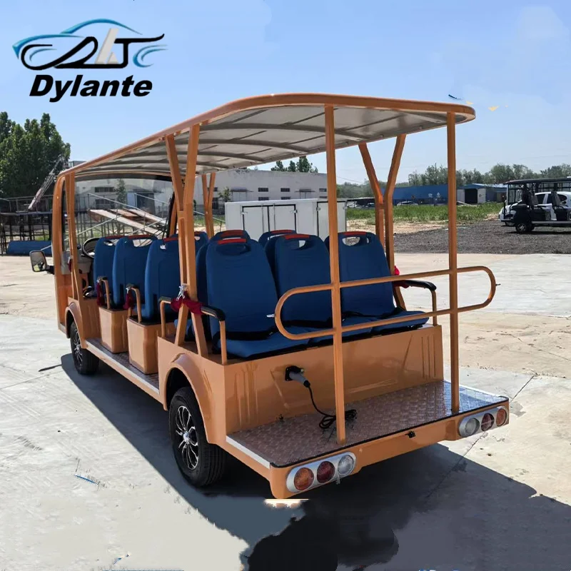 Brand New Electric Golf Cart For Travel Club Tours, 150w Solar Panel Powered Hunting Vehicle, Open Top Tour bus