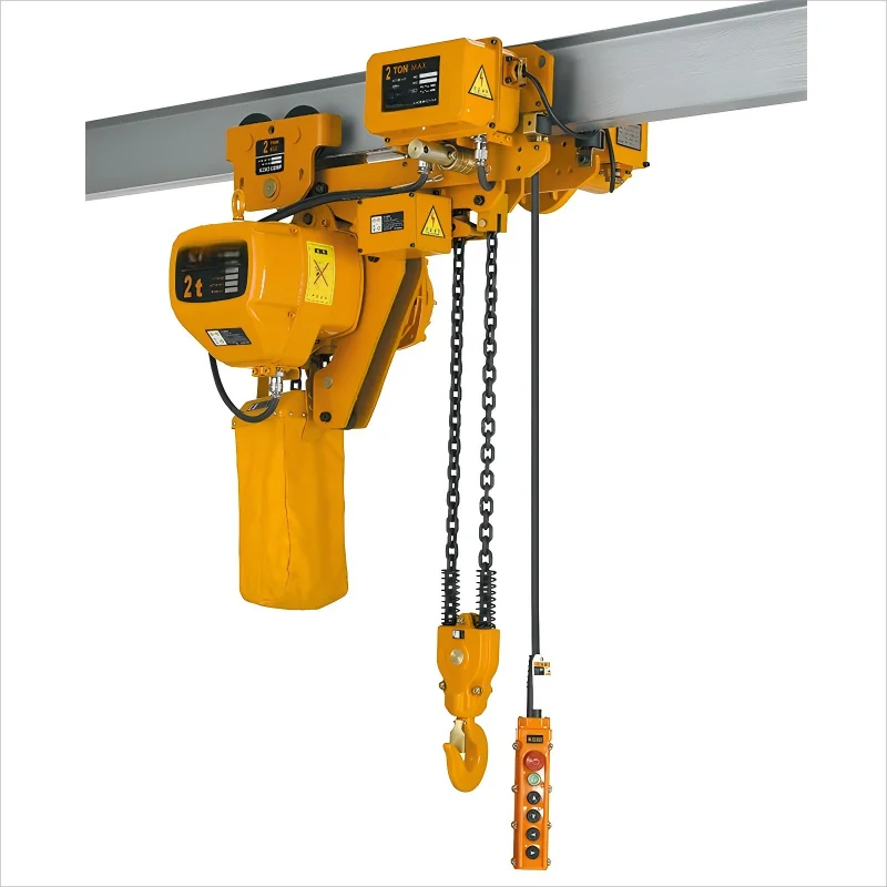 

High Quality 0.5 Ton Electric Chain Hoist With Wireless Control Low Headroom Steel Hoist With Lifting Hook 220V Voltage