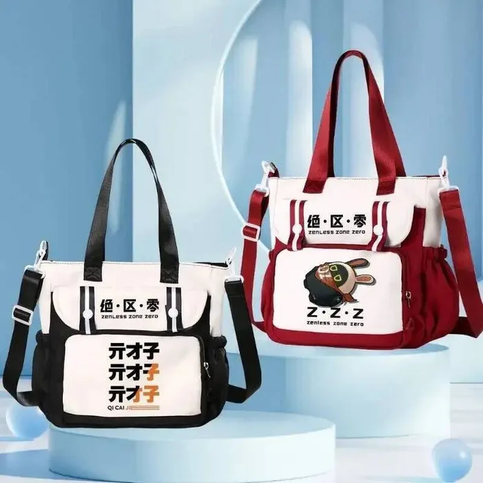 

Zenless Zone Zero Cos Ellen Joe Belle Lycaon и т. д. 2024, новая унисекс, повседневная цветная сумка через плечо контрастного класса, подарок, аниме-игра