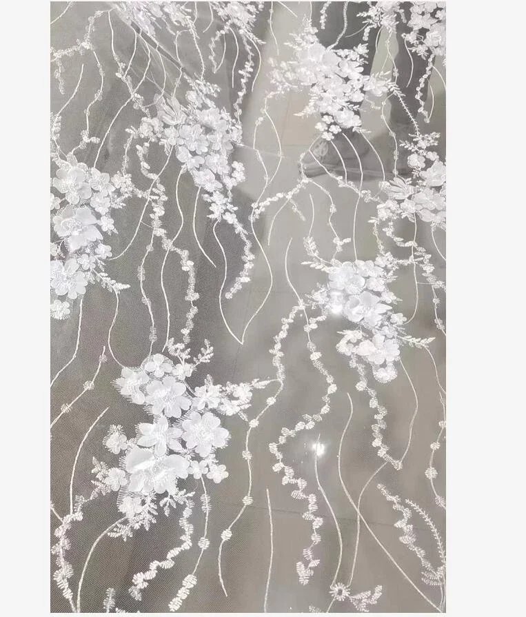 Su Zhu Abiti da sposa applicati in pizzo di lusso Abiti da sposa Fiori 3D Abiti da sposa a maniche lunghe in rilievo Abiti da sposa 2023