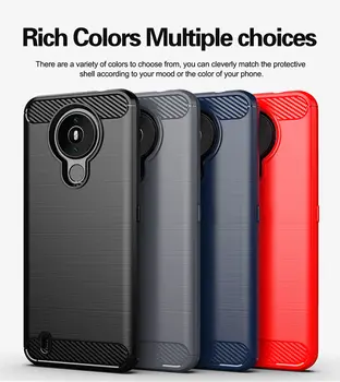 Silikonové měkké pouzdro pro Nokia 1.4 pro Nokia XR20 G20 G10 X10 1.4 5.4 3.4 8.3 6.2 7.2 Kryt TPU s gumovými vlákny, kresbou a tenkým TPU krytem 10 nejlepší prodej Černý kryt pro Nokii G10 - №10