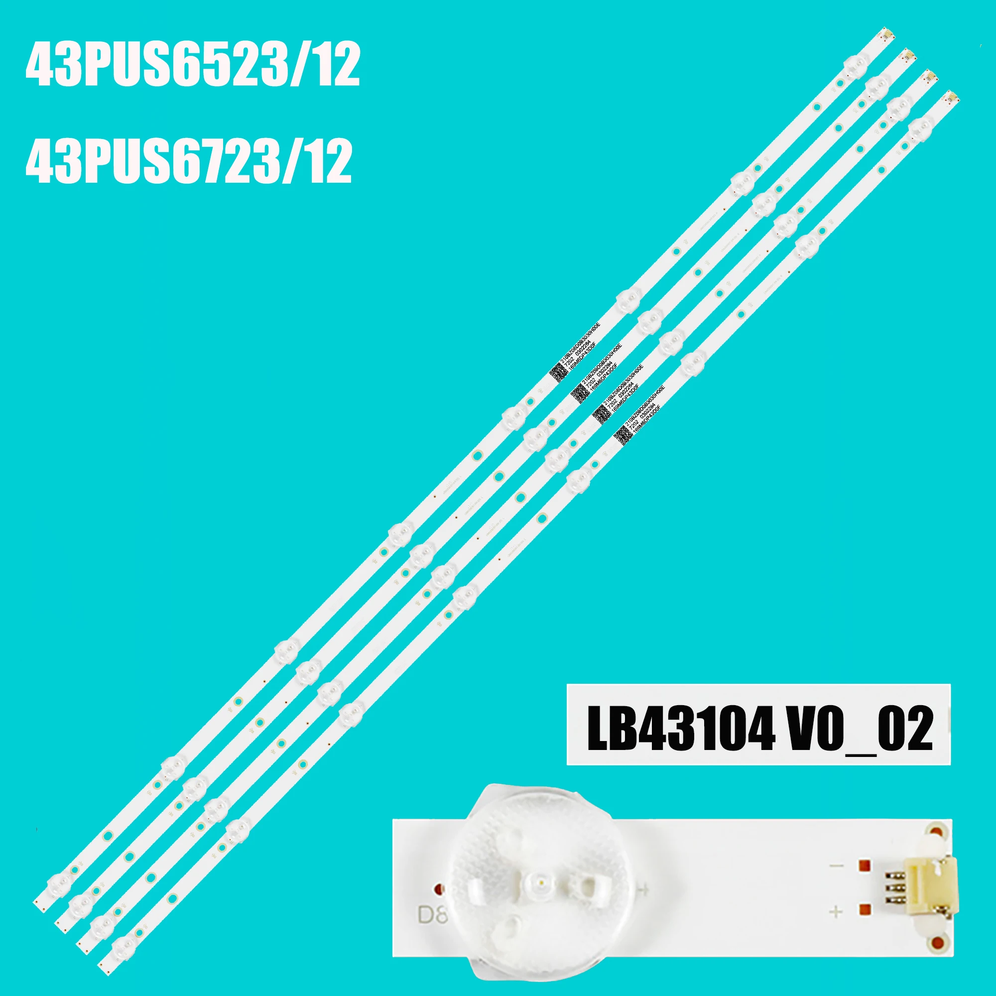 LED BackLight Strip For 43PUS6162/12 43PUS6412 43PUS6162/05 43PUS6412/12 43PUS6703/12 43PUS6503/12 43PUS6753/12 43PUS6262/05