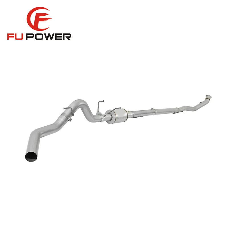 

5" EXHAUST DELETE Stainless Steel w/Muffler For RAM CUMMINS 6.7 19-20