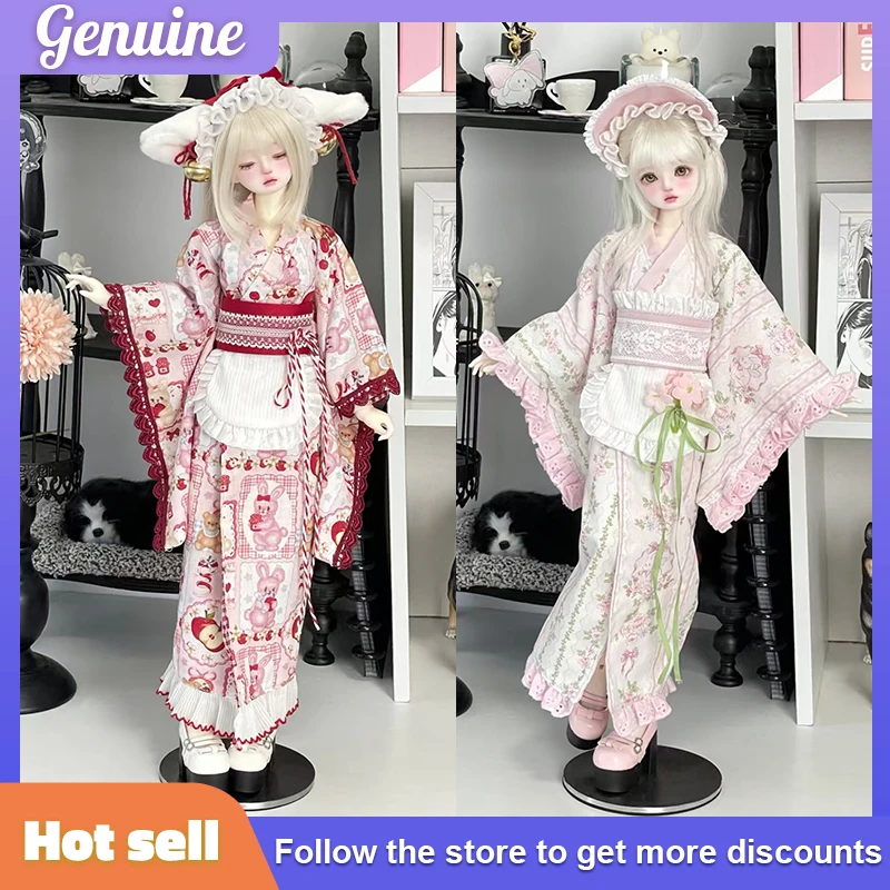 

BJD Kimono Complete Set for 1/4 Dolls - Exquisite Handmade Doll Clothing