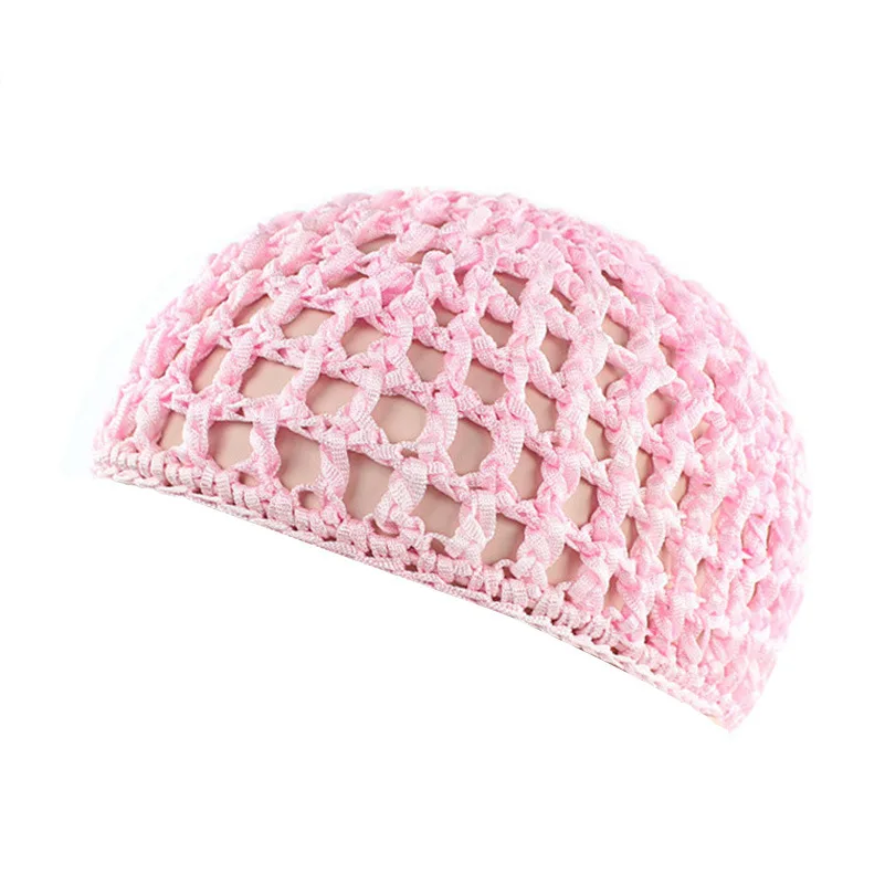 Neues Damen-Mesh-Haarnetz, schwarze Perückenkappen, handgefertigte Häkelkappe, verstellbarer Riemen, Haarnetz zum Schlafen, Turban, Hut, Chemo-Hüte – Detail 4