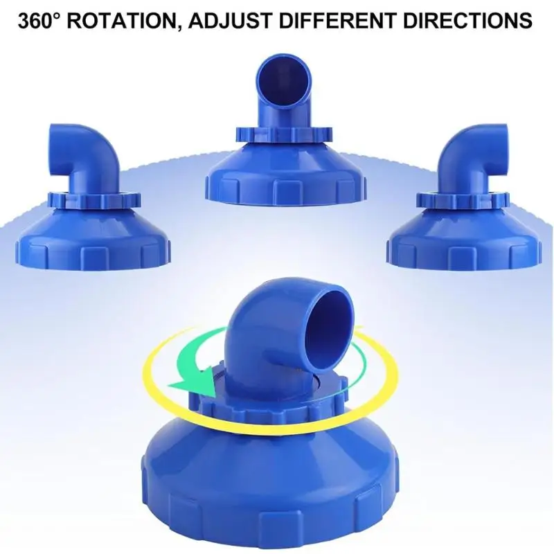 1/2pcs Pool Inlet Nozzle 360 Degree Rotatable For Intex Outlet Airstone Garden Outdoor Pool Accessory