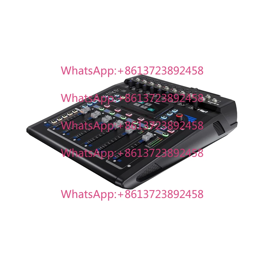 12-Channel Portable Digital Audio Mixer Console Touchscreen with 4-Aux Wi-Fi Effect Scene Motorized Faders iPad App Control