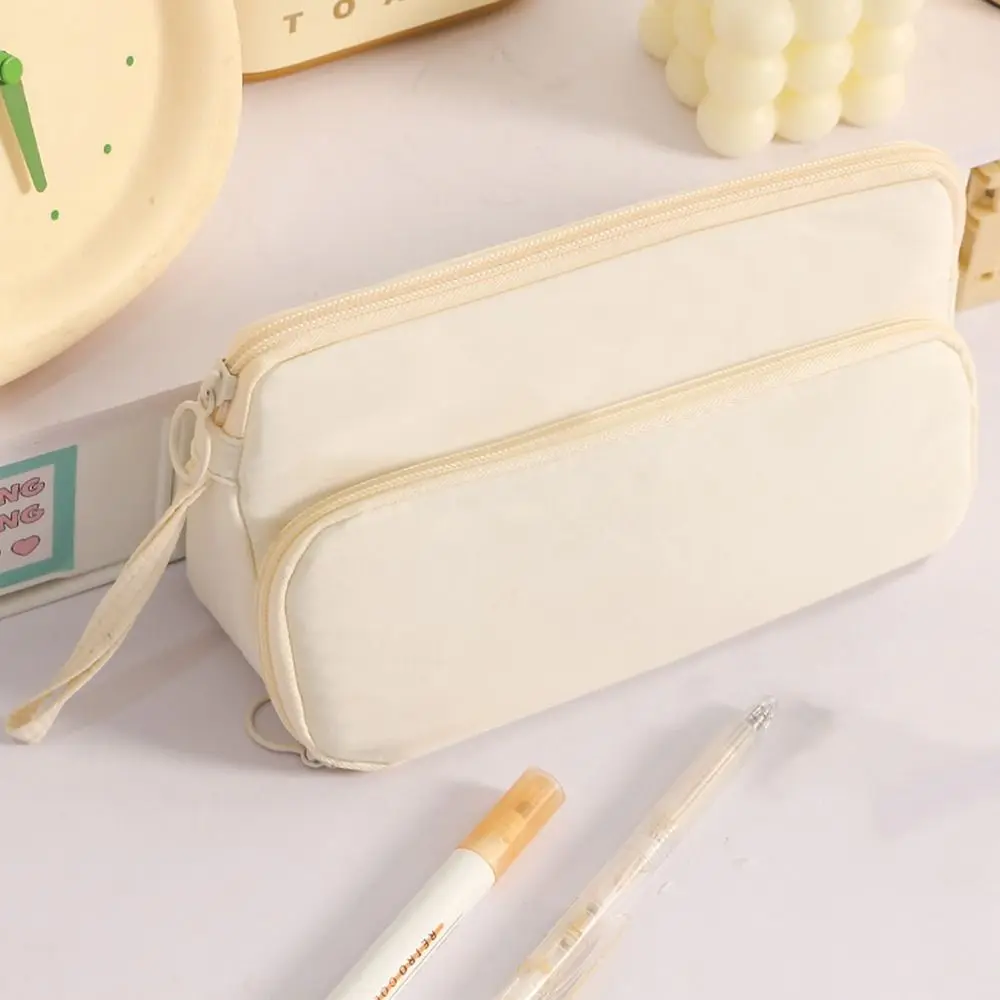 متعددة الوظائف نوع الدرج حقيبة القلم طبقات مزدوجة سعة كبيرة مقلمة حقيبة أدوات مكتبية هدية #2