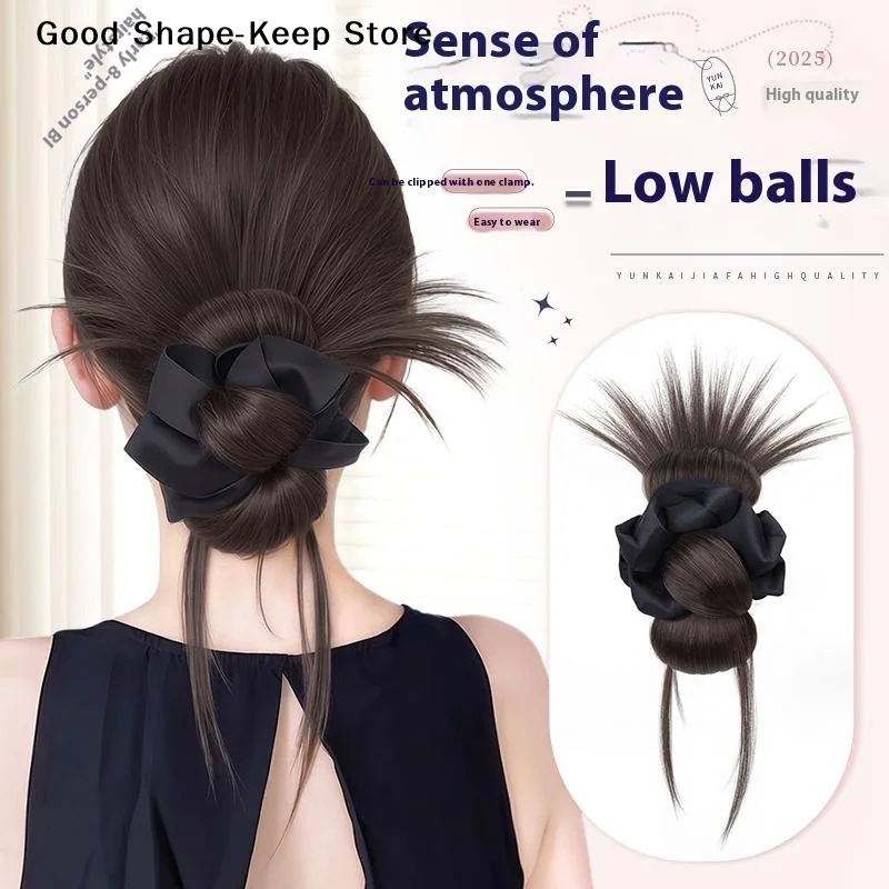 dailySynthetic Messy Bun Claw Clip With Headband Natural Hair Piece Hair Extensions Party Daily Use Wear For Women Girls