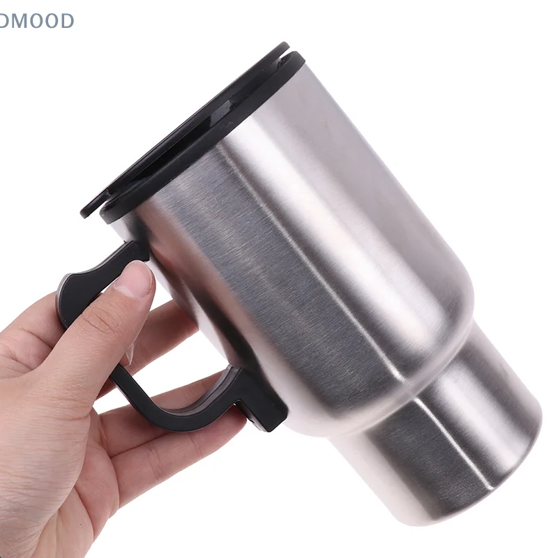 12V 450ml Stainless Steel Vehicle Heating Cup Electric Heating Car Kettle Coffee Heated Mug USB Heating Car Coffee Mug