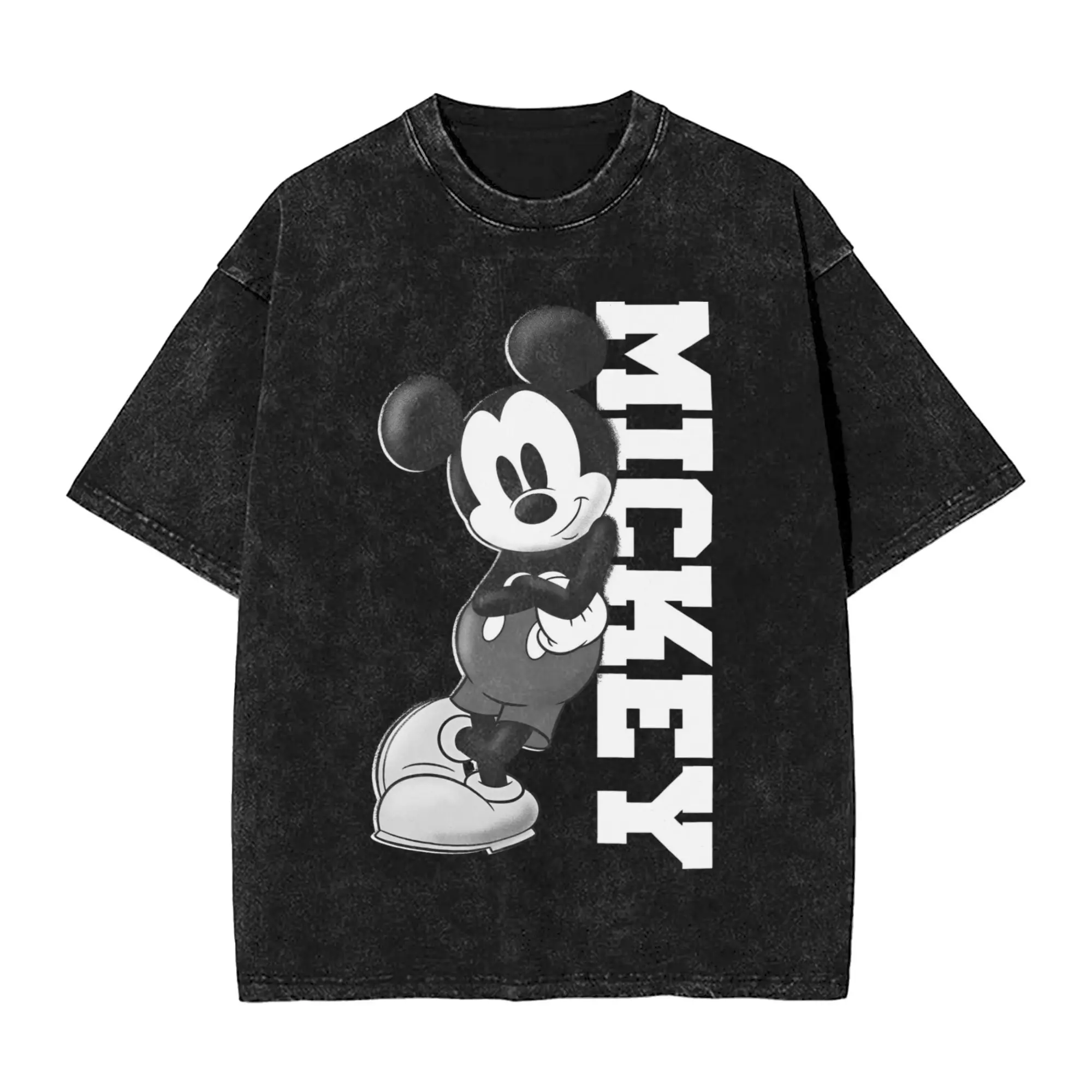 

Mickey And Friends Mickey Mouse T Shirts for Men Cotton Cool T-Shirt Round Collar Tees Short Sleeve Tops Adult