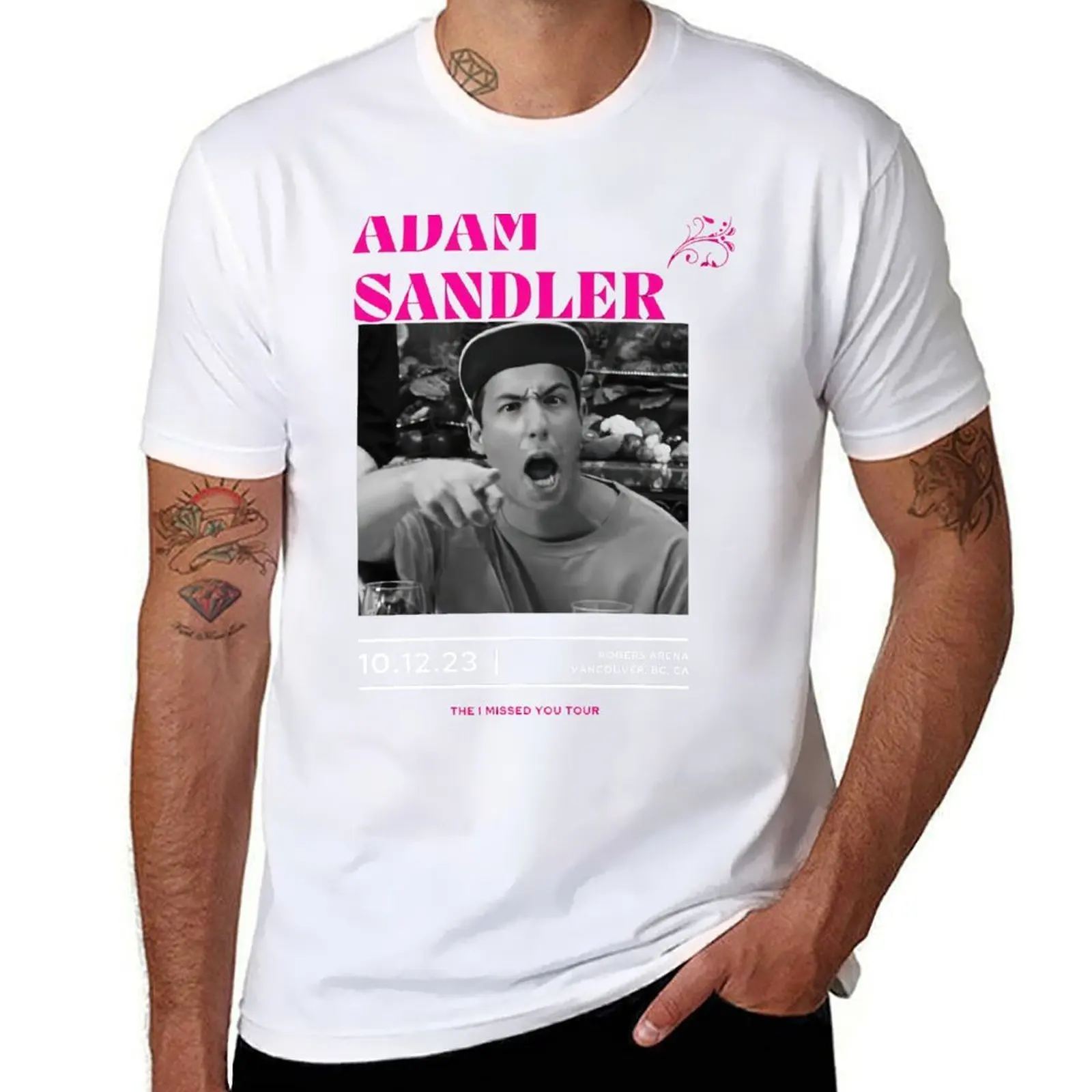 

Футболка Adam Sandler I Missed You Tour, мужская роскошная футболка для мужчин, хлопковая забавная футболка