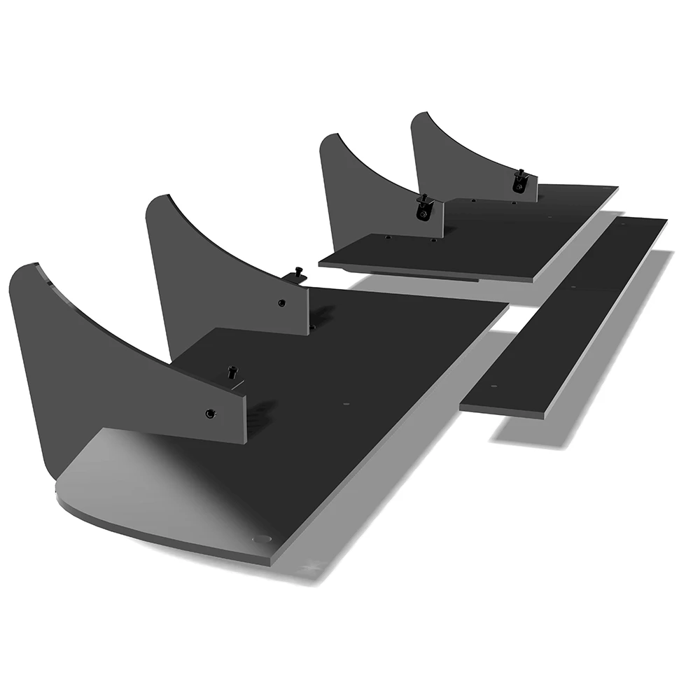 

Fin Diffuser Rear Bumper Splitter Accessory For Renault Zoe 2013 2014 2015