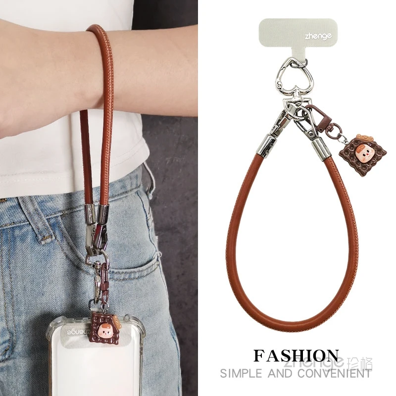 

Короткий ремешок для мобильного телефона в стиле запястья, женская простая ручная веревка, уличная веревка с защитой от потерь и падения, новая модель