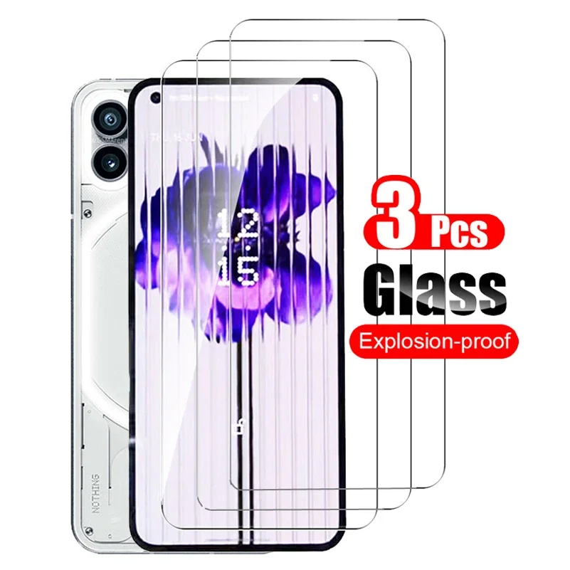 3PCS Tempered Glass Screen Protector for Nothing Phone 1 2 Phone1 Phone2 Screenprotector for Nothing Phone Two Protective Film