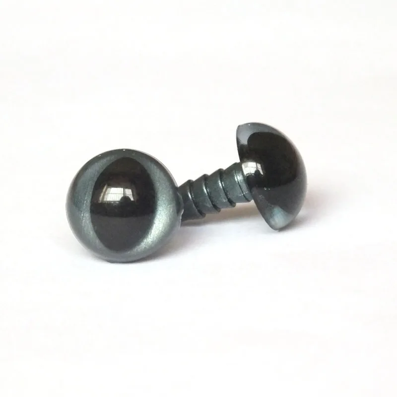 Ojos de Seguridad de 12mm/ojos de gato de plástico con arandela, accesorios hechos a mano para muñeca de oso, fabricación de marionetas de animales