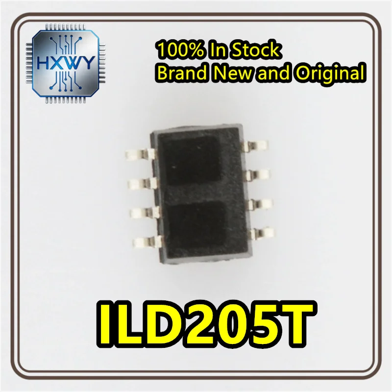 (10/50 pieces) ILD205T SOIC-8 Dual-Channel Transistor Output Optocoupler Original Application Power Supply Isolation