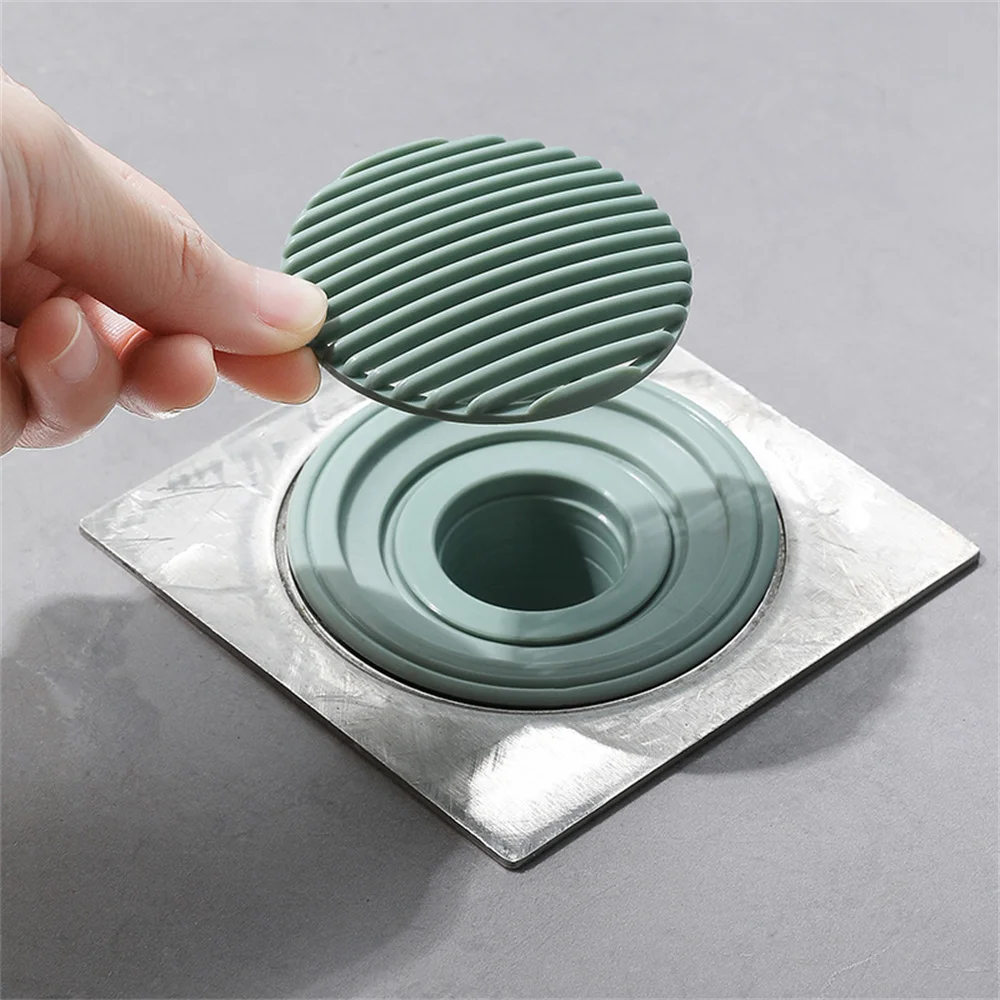 Shower Drain Stopper Anti-odor Silicone Strainer Floor Drain Hair Catcher Insect-proof Deodorant Plug