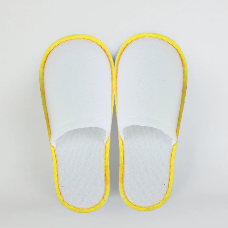 Guest Disposable Slippers 1pair Travel Portable Unisex Solid Color Indoor Slippers Universal Non-slip Hotel Slippers Wholesale