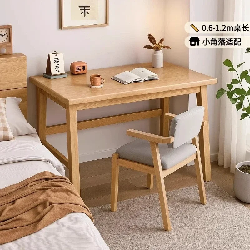 

Solid wood desk narrow slot bedroom study home student learning to write small apartment