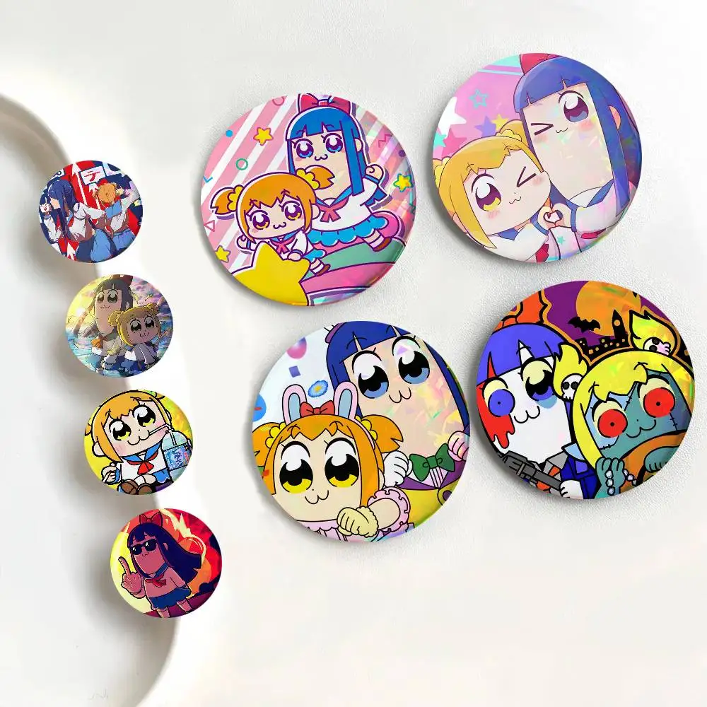 Anime Pop Team Epic Round Badges Can Be Used To Decorate Clothes And Backpack Pins
