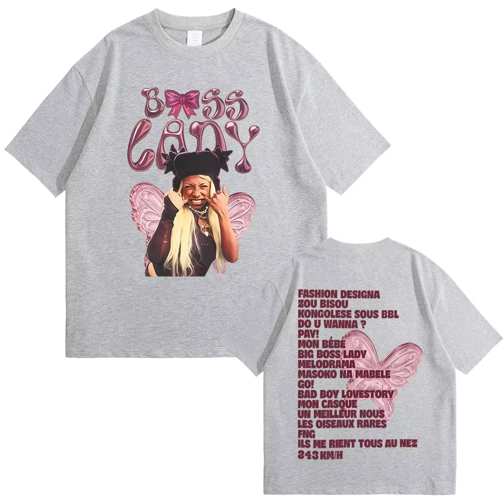 Rap-Sängerin Theodora MEGA BBL Album Grafik-T-Shirt, Fan-Geschenk bedrucktes T-Shirt, Damen Casual Street Style