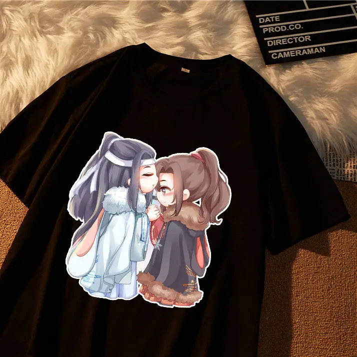 MDZS Mo Dao Zu Shi Lan Wangji Wei Wuxian Wangxian Costume casual loose student short-sleeved t-shirt Support customization