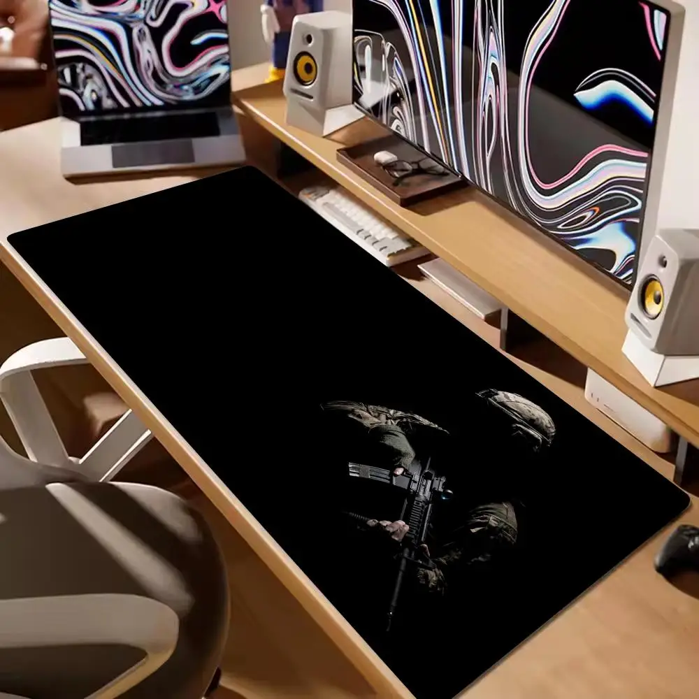 

Soldier shadow Mouse Pad Large XL Computer Office Game Table Mats XXL Rubber Anti-slip Gaming Keyboard Mousepads Long Desk Pads