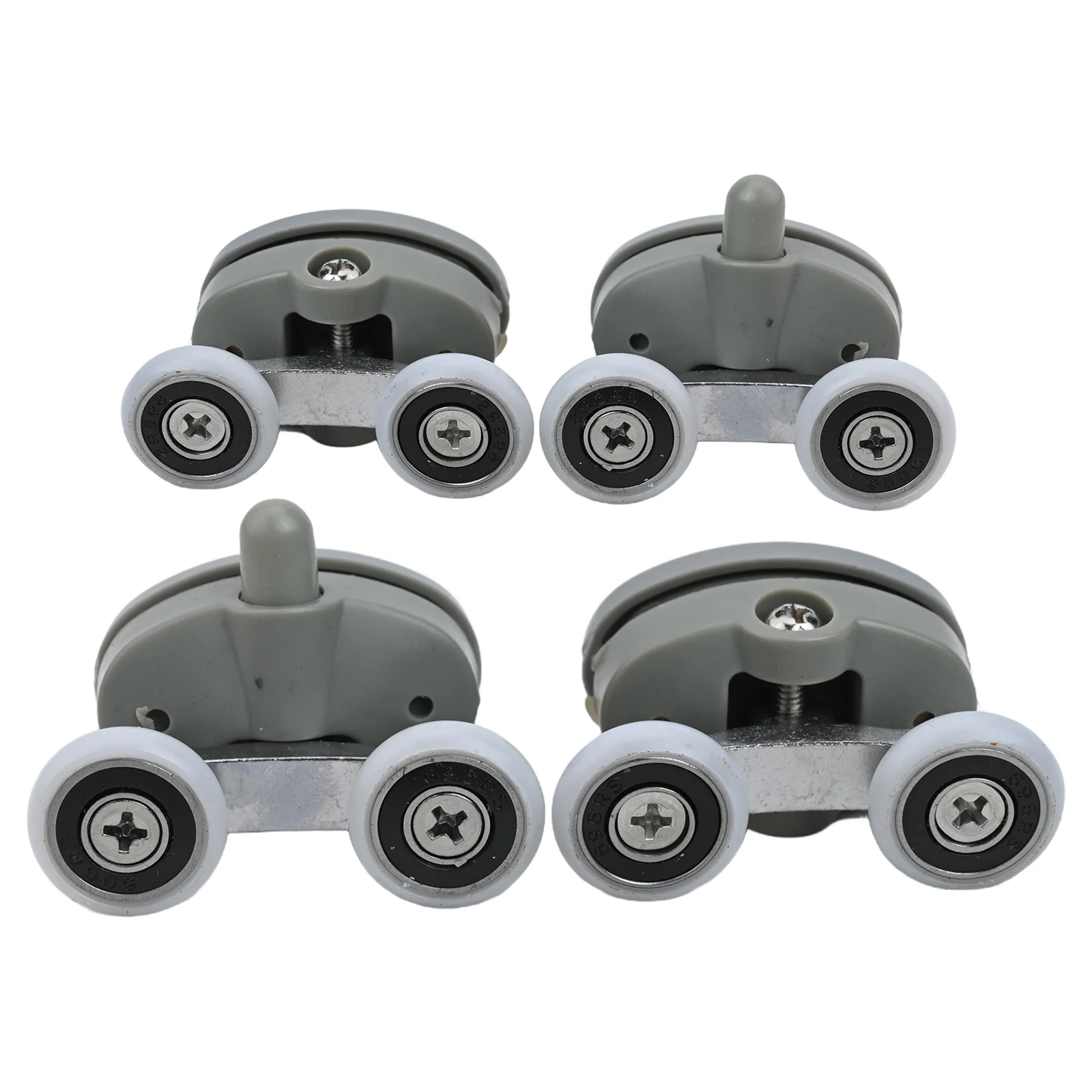 عجلات بكرات علوية وسفلية استبدال أجزاء استبدال باب الدش التوأم 19/23/25/27 مللي متر 4 قطعة 6 مللي متر اكسسوارات الحمام #1