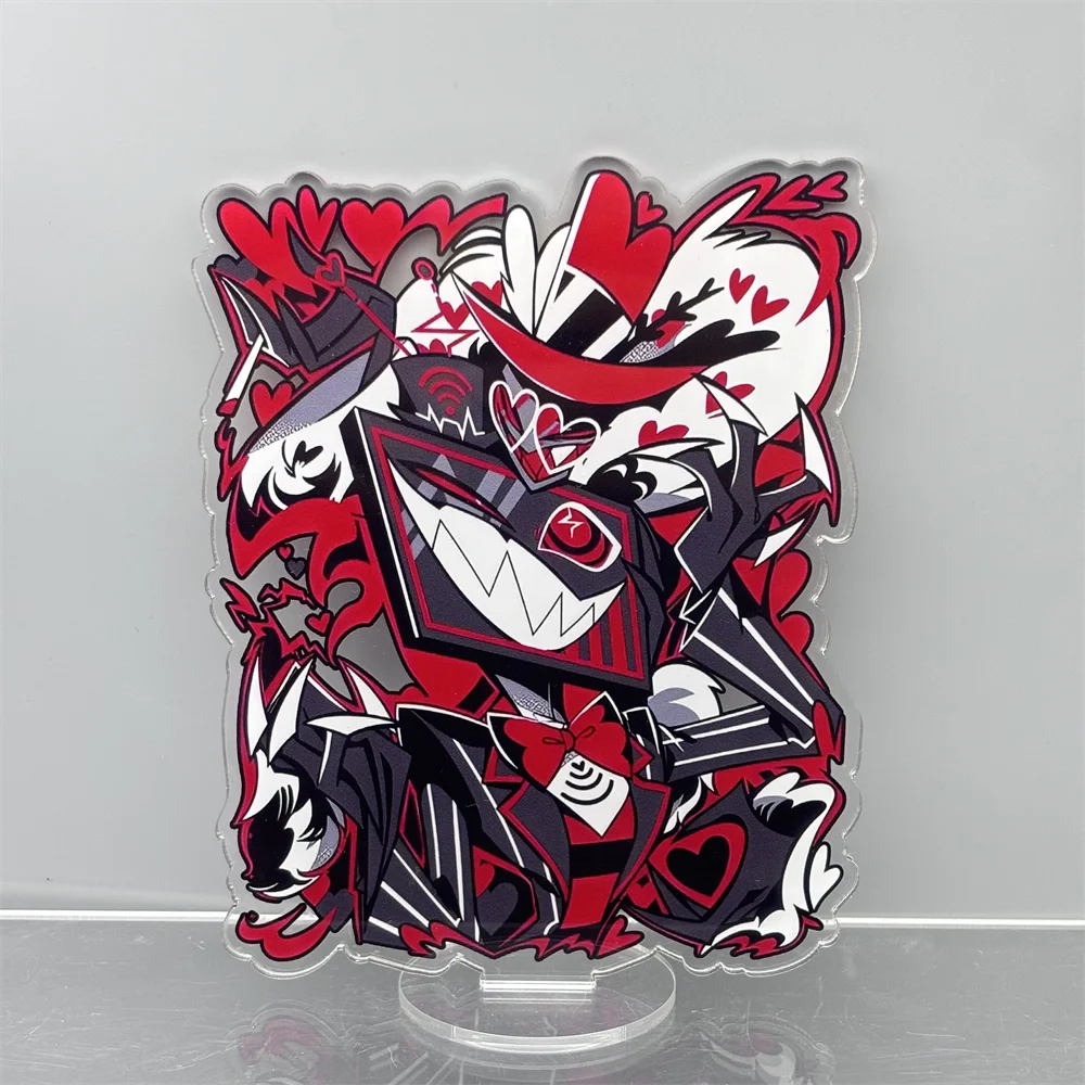 Anime Hazbin Hotel Charlie Morningstar Cosplay Stand Acrylic Figures Vaggie Desktop Standing Sign Model Decor Birthday Gifts