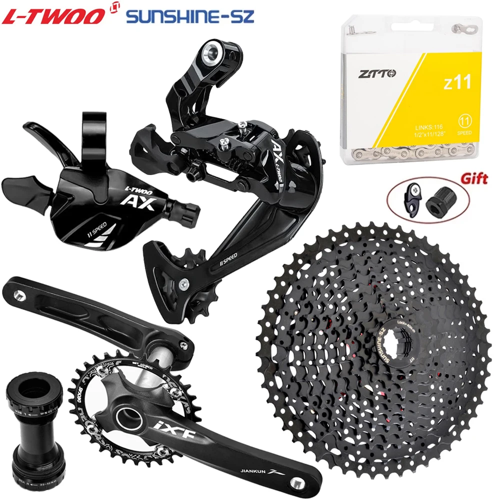 

LTWOO MTB Bike 11 Speed Shifter Groupset 1x11 Trigger Lever Rear Derailleur 11V Cassette 11-40T/42/46/50/52T 11S Chain Crank Set