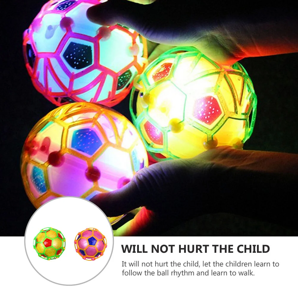 2pcs Luminous Footballs Light Attractive Electric Kids Bouncy