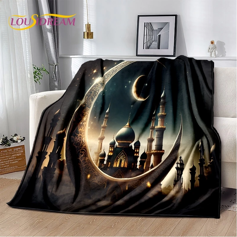 

HD Muslim Islam Prayer Kneeling Poly Mats Mandala Soft Blankets,Keep Warm Throw Blanket for Picnic Beds Sofa Home Bedroom Gift