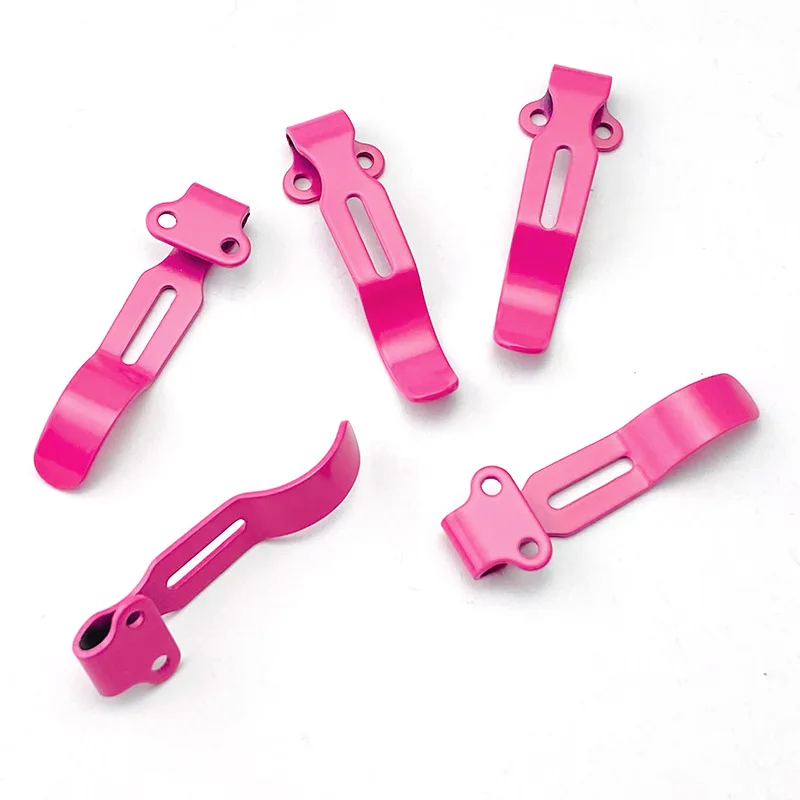 1PCS Pink Folding Knife Clip CNC Stainless Pocket  Waist Clamp For Benchmade Bugout 535 Knife Clip