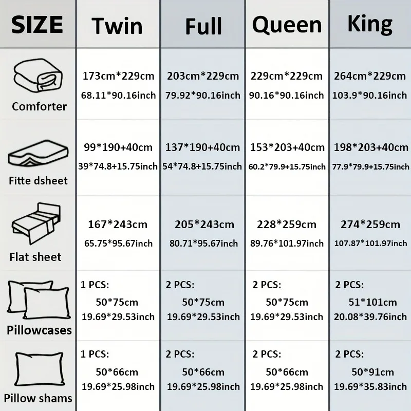 Chadly 5/7 قطع لحاف فاخر متقلب، ألياف دقيقة ناعمة، قابلة للتنفس، سهلة العناية لجميع المواسم، طقم سرير
