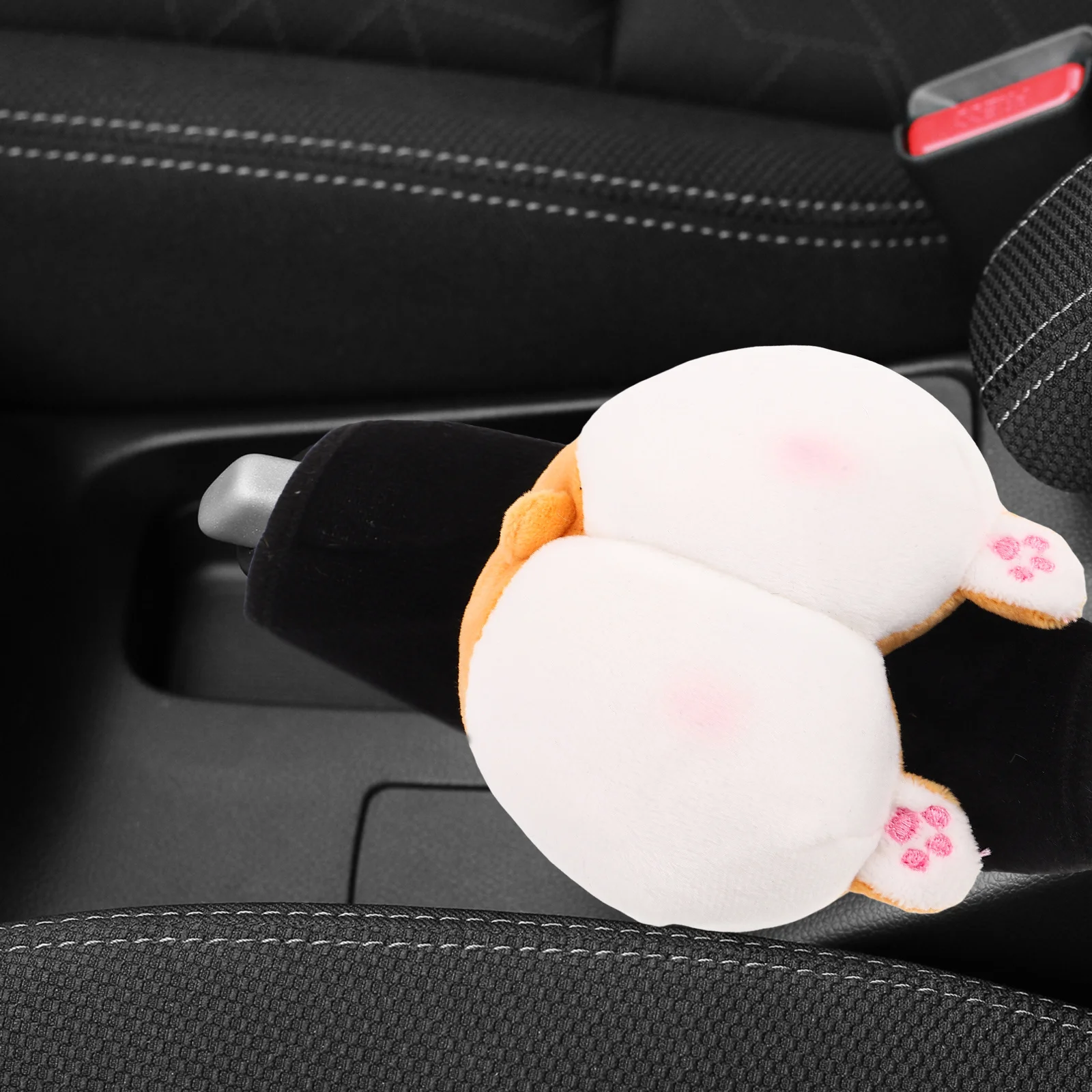 

Universal Cute Car Gear Shift Cover Cartoon Design Handbrake Protector Vehicle Interior Decoration Hoodie Shift Cover