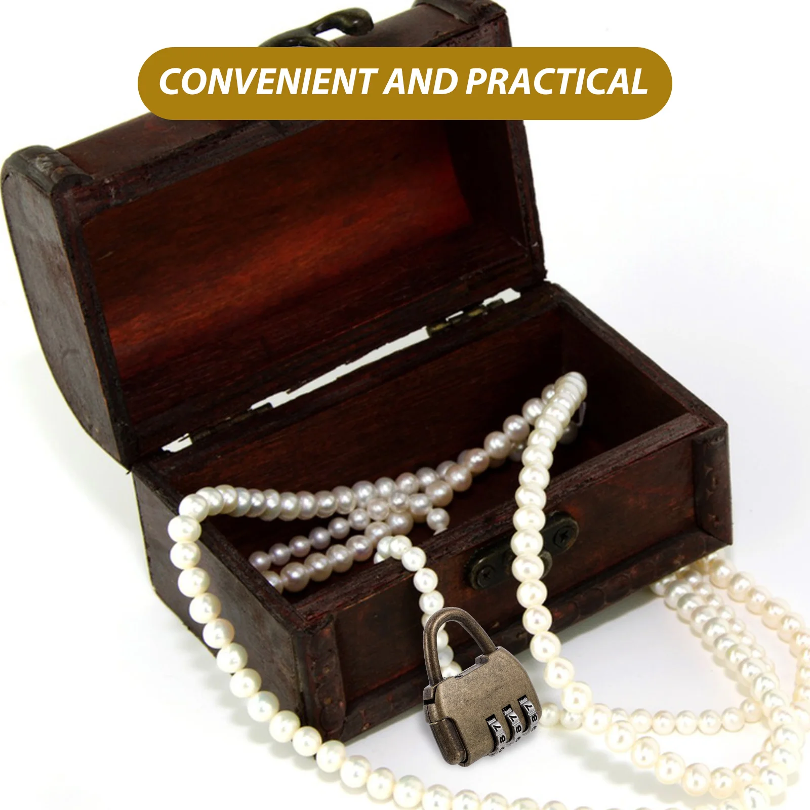 Cerradura de combinación de aleación de Zinc Vintage para equipaje, maleta, bolsa, armario, cajón, candado de seguridad antirrobo, cerradura de caja de estilo Retro