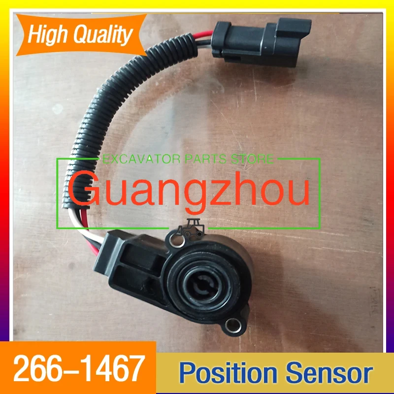 For High Quality Construction Machinery Excavator Throttle Position Sensor 266-1477 266-1467 2661467 2661477 Parts New