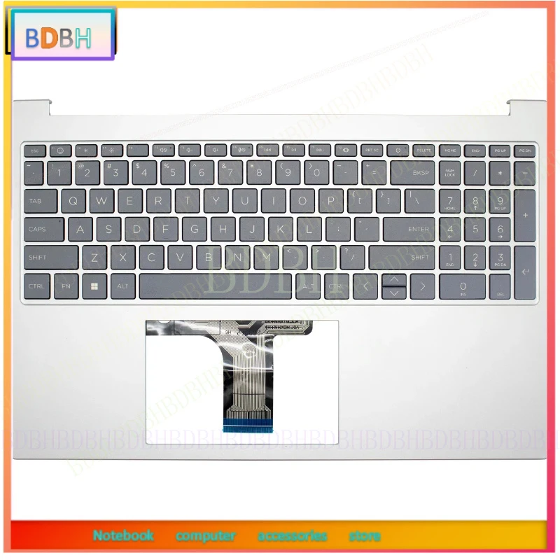 New US LA Keyboard For 15-FC 15-FD TPN-Q286 TPN-Q287 250 G10 Series Laptop Palmrest Keyboard Case Assembly N36753-001 N36752-001