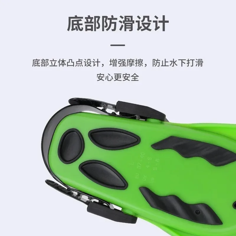 Diving and snorkeling fins Universal, swimming equipment Adjustable diving fins