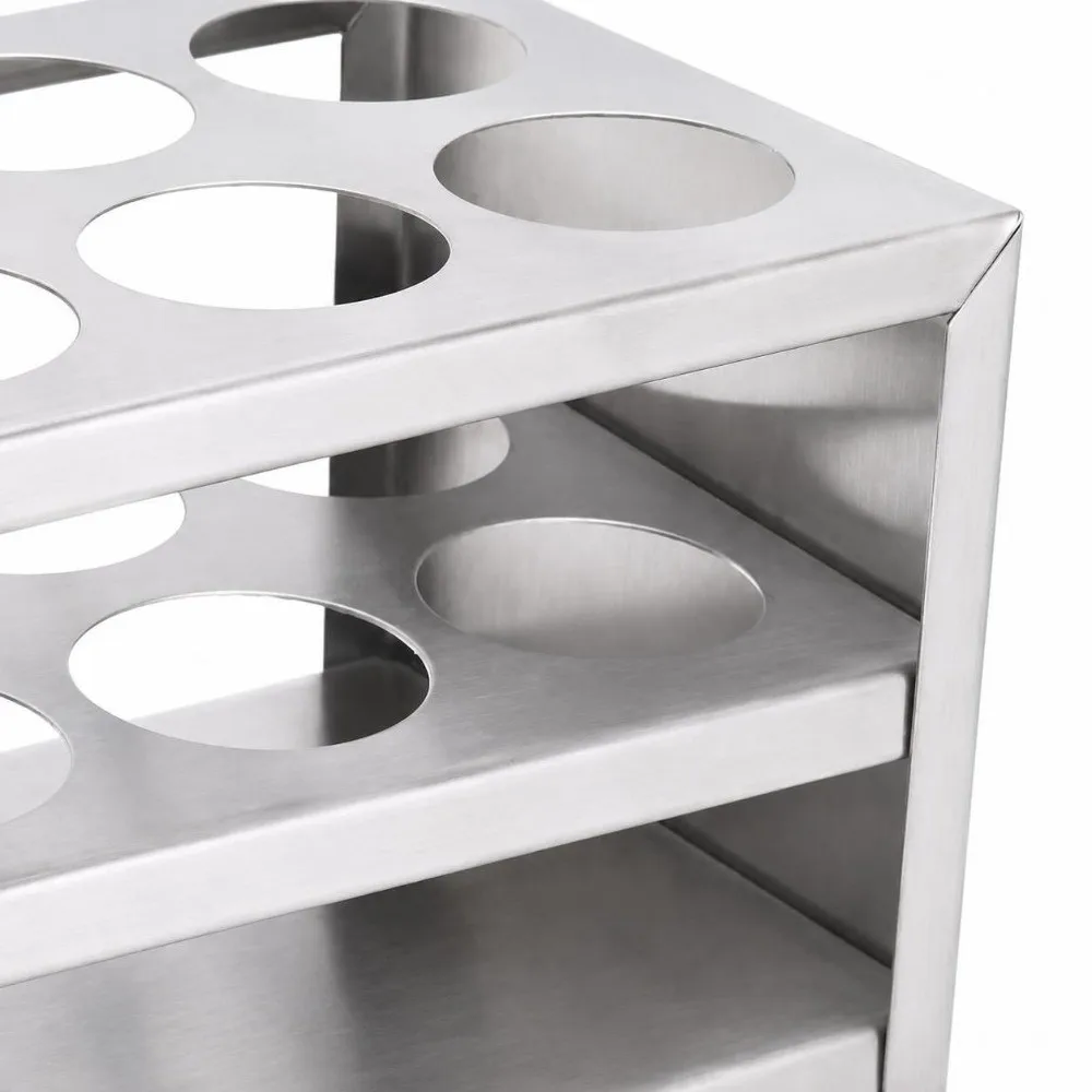 30mm，6 Holes Metal Tube Rack 30Mm Aperture Round Hole Centrifuge Tube Rack Solid 6 Holes Tube Storage Rack