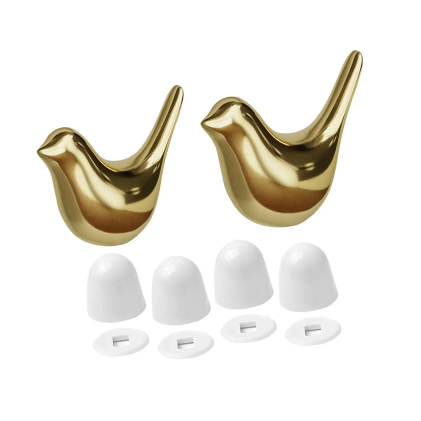 Ceramic Bird Shape Toilet Bolts Universal Easy Installation No Tools Required