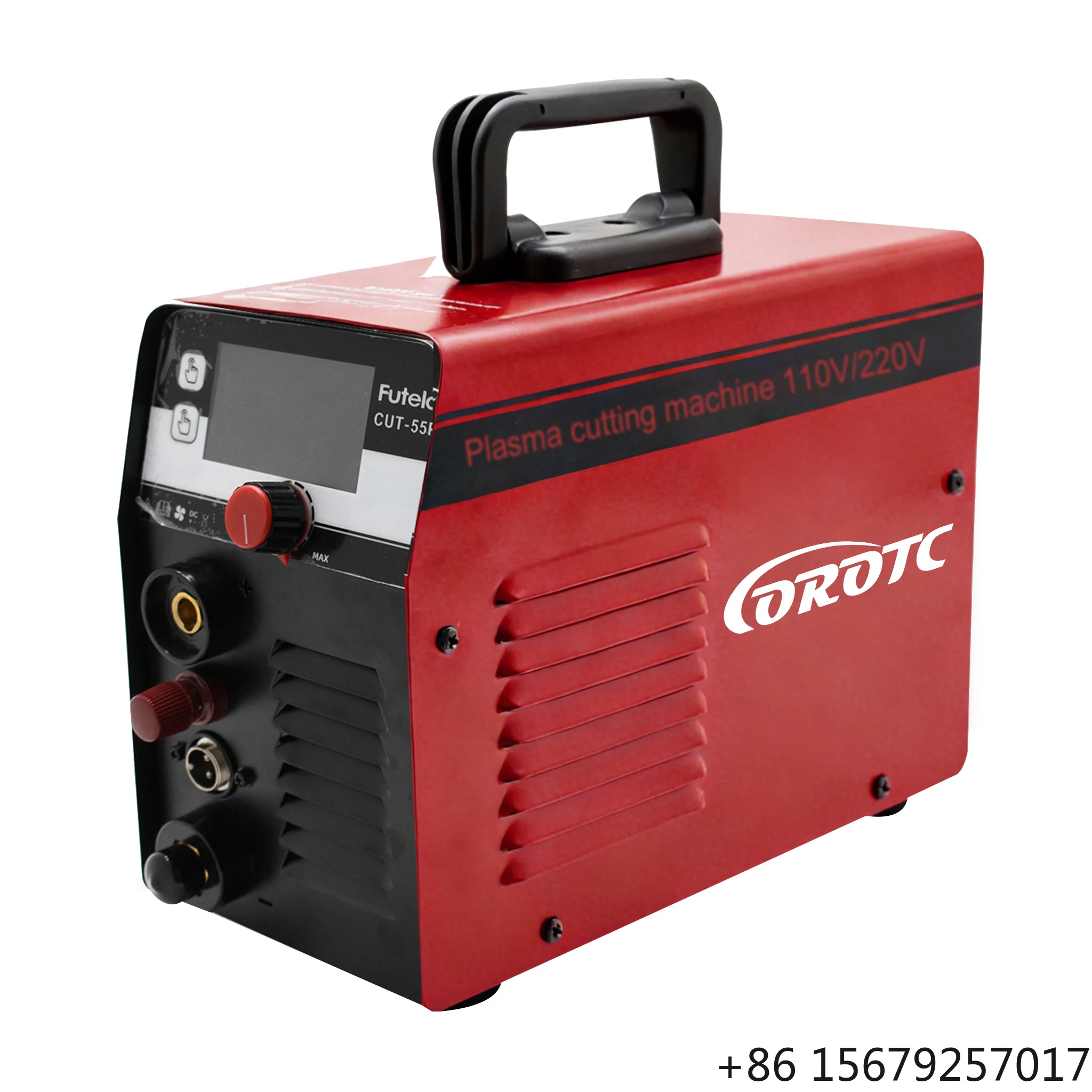 COROTC CUT-55P New Dual Voltage 110V/220V 6.4KW Plasma Cutter with Digital Display for 18mm Metal Cutting 1 Year Warranty