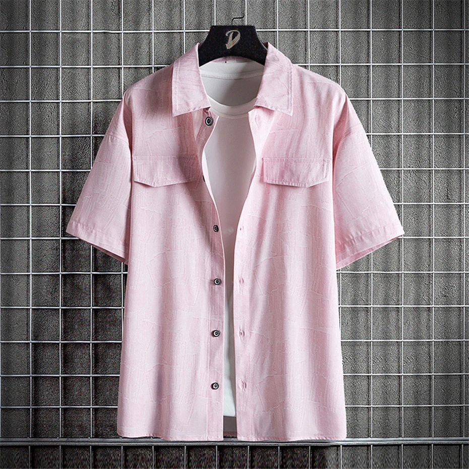 Summer Hawaiian Beach Shirt Men Short Sleeve Shirts 8XL Plus Size Fashion Casual Shirts Male Summer Tops Big Size 8XL